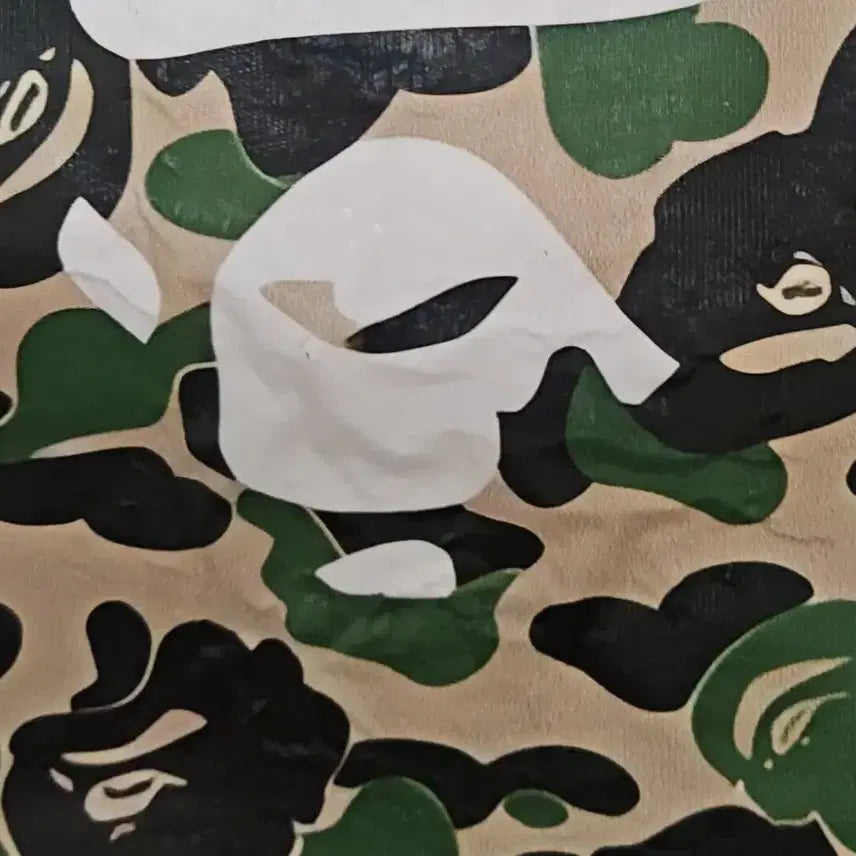[BUNJANG] BAPE ABC Camo Milo On Big Ape T-Shirt White Green / 베이프 ABC 카모 마일로 온 빅 에이프 티셔츠 화이트 그린