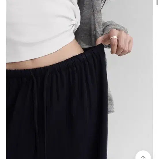 [BUNJANG] Manique Euroa Linen Banding Pants / 매니크 유로아 린넨 밴딩 팬츠 블랙업 에프터먼데이 김아홉 프롬비기닝