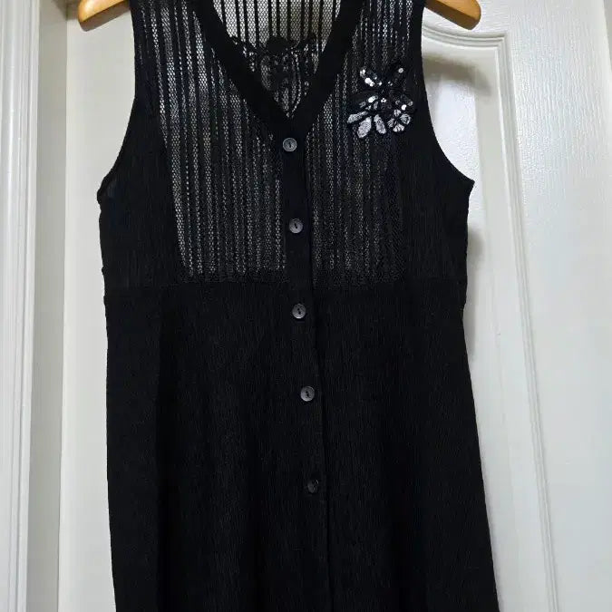 [BUNJANG] Montini Black See-through Vest Size 77 / 몬티니 블랙시수르 베스트77