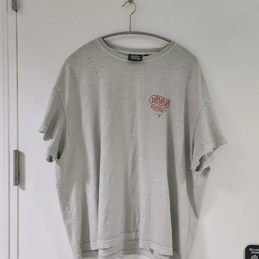 [BUNJANG] Unaffected BTTF Damage Crop T-shirt Sage Green / L) 언어펙티드 BTTF 데미지 크롭 티셔츠 세이지그린