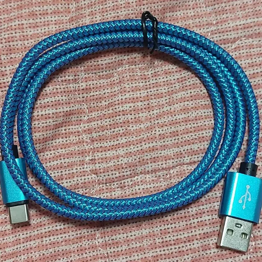 [BUNJANG] Blue USB-C Cable (1m) / 파랑색 C타입 케이블 싸게 판매