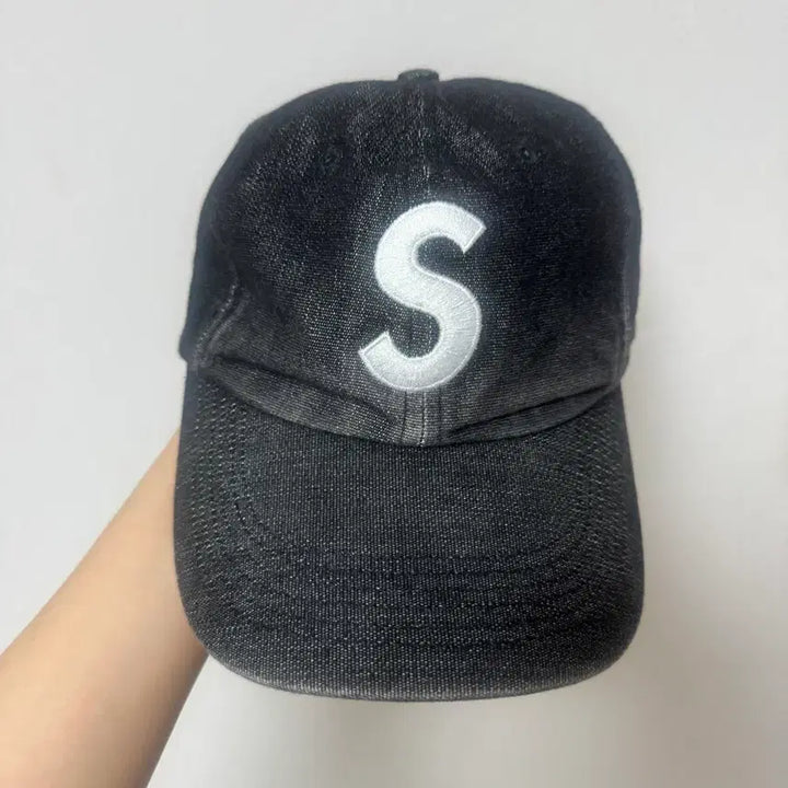 [BUNJANG] Supreme S Logo 6-Panel Cap Kevlar Black 22SS / 슈프림 S로고 6패널 볼캡 모자 22SS 케블라 블랙