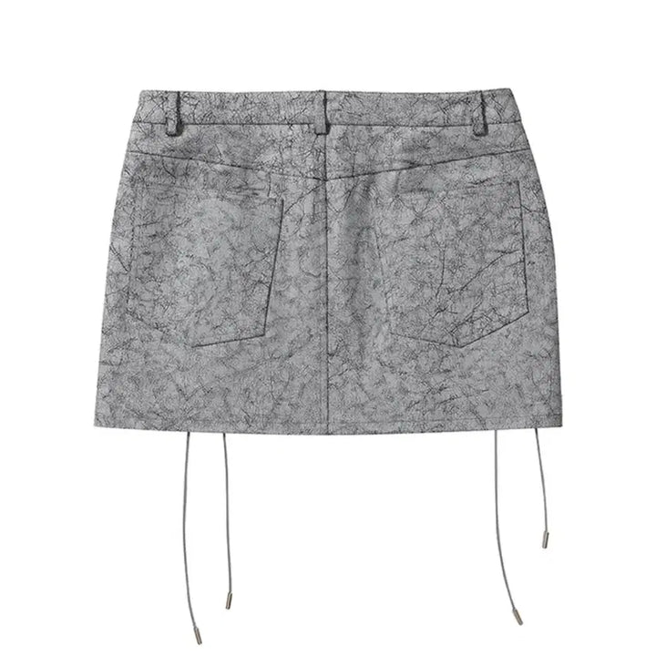 [BUNJANG] yeel EYELET MINI SKIRT GRAY / yeel EYELET MINI SKIRT GRAY