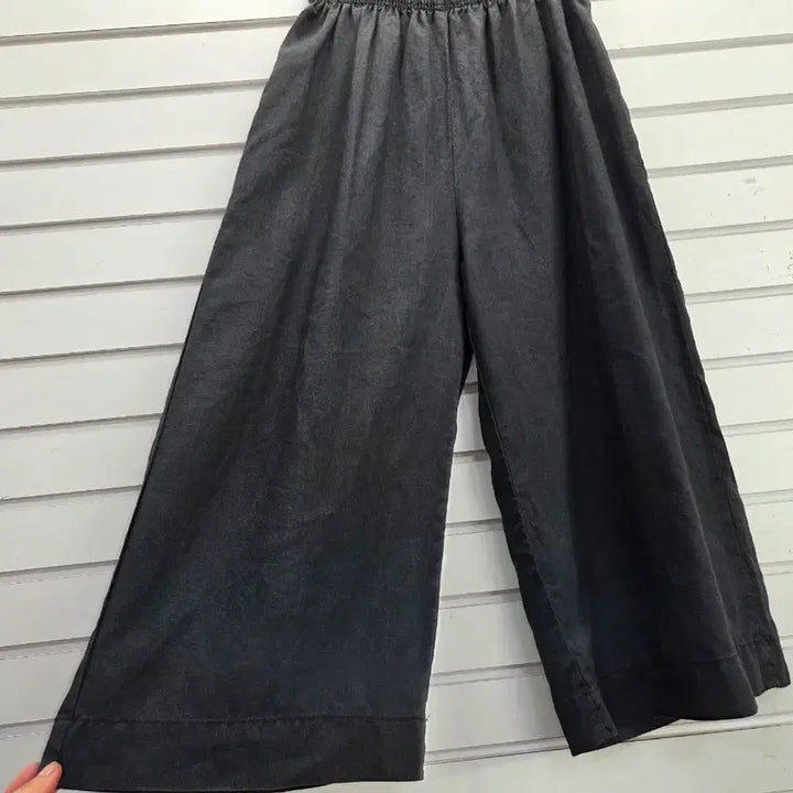 [BUNJANG] Charcoal Linen Wide Banding Pants / 챠콜 마원단  와이드 밴딩바지66/보물찾기천사