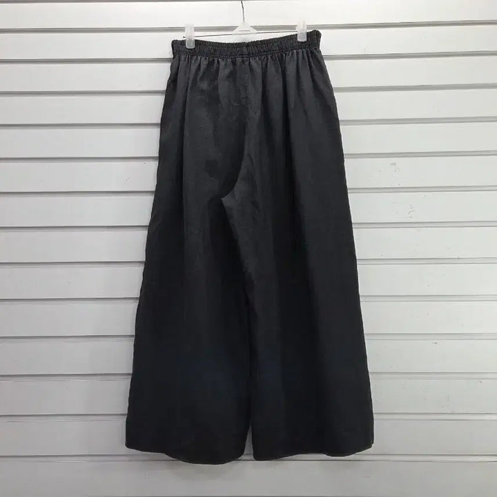 [BUNJANG] Charcoal Linen Wide Banding Pants / 챠콜 마원단  와이드 밴딩바지66/보물찾기천사
