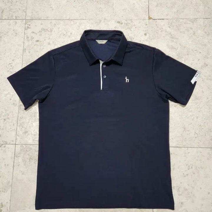[BUNJANG] Hazzys 25SS Navy Functional Half-Sleeve Polo T-Shirt (Size 110) / 25SS 헤지스 반팔 카라티(110)