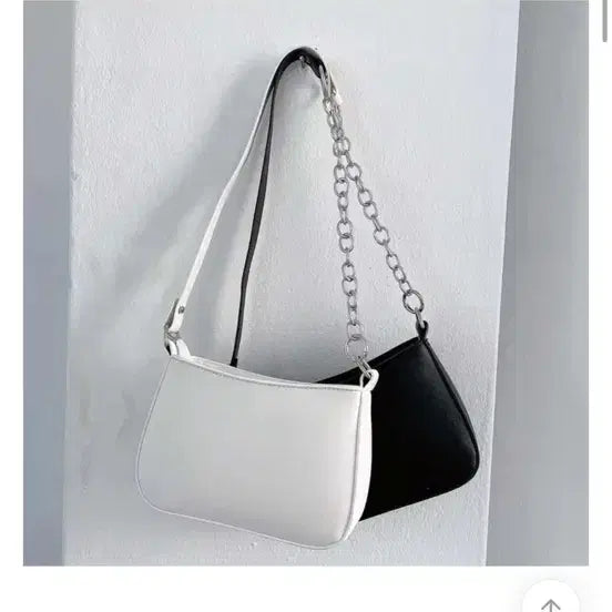[BUNJANG] Chain Mini Hobo Bag (Black) / 체인 미니 호보백 (블랙)