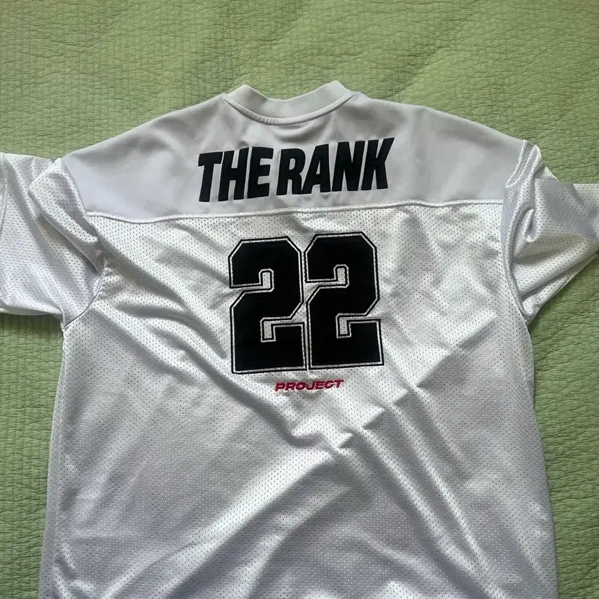 [BUNJANG] The Rank Rugby T-Shirt White / 더랭크 헬스 럭비 반팔티