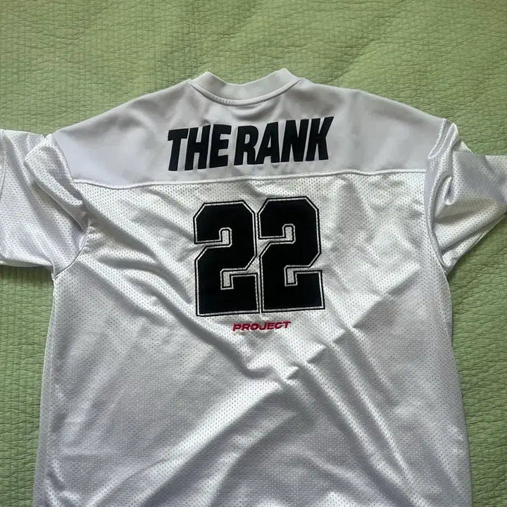 [BUNJANG] The Rank Rugby T-Shirt White / 더랭크 헬스 럭비 반팔티