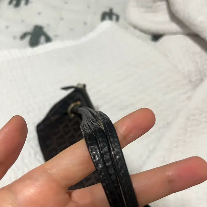 [BUNJANG] Fendi Zucca Pattern Brown Pouch Shoulder Bag / 펜디 쥬카패턴 브라운 파우치 숄더백