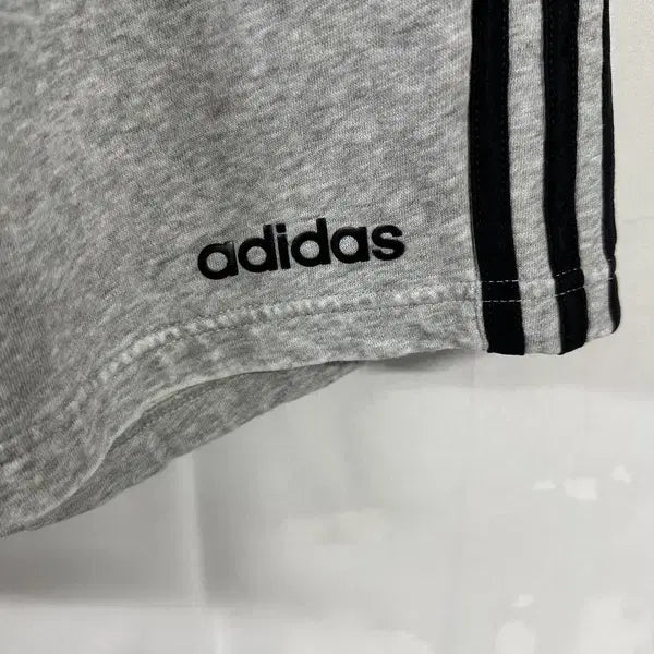 [BUNJANG] Adidas Three-Stripes Mini Logo Banding Sweat Shorts / [M] ADIDAS 아디다스 삼선 미니로고 밴딩 스웻쇼츠