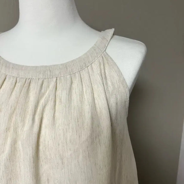[BUNJANG] High-Quality Linen Halterneck Maxi Dress / [새상품] 고퀄리티 린넨 홀터넥 맥시 롱 원피스