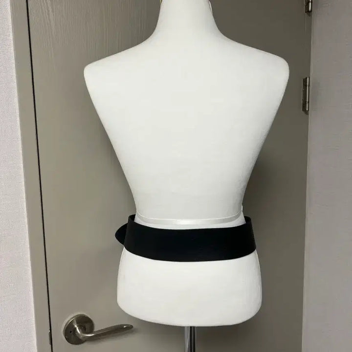 [BUNJANG] ZARA Vintage Wood Ring Point Black Wide Belt / 자라 ZARA 빈티지 우드링 포인트 블랙 왕 벨트