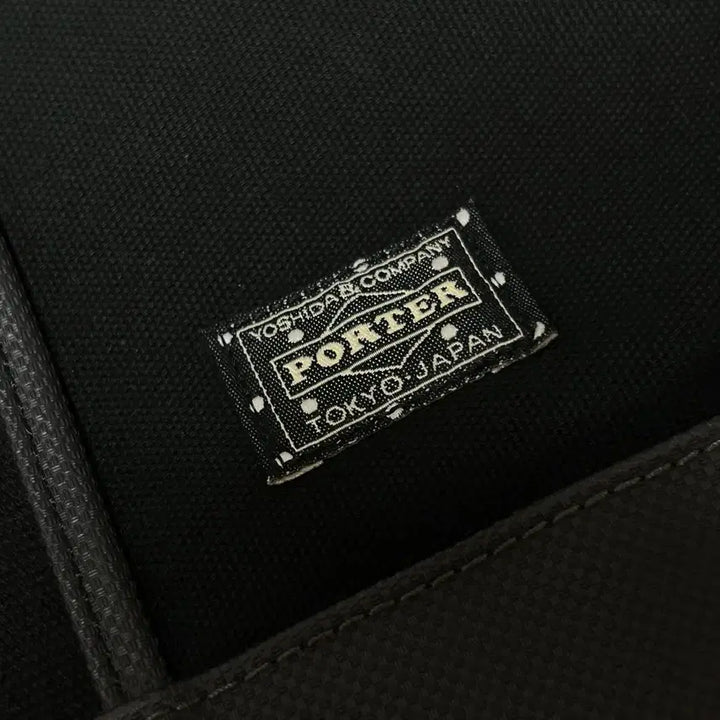 [BUNJANG] Porter Boyfriend Tote M Black Cotton Canvas Bag / 포터 보이프렌트 토트 M 블랙