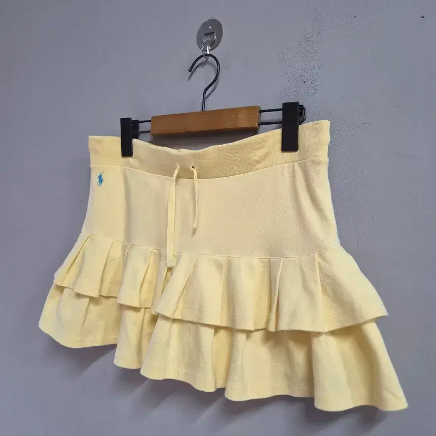 [BUNJANG] Ralph Lauren Yellow Cotton Blend Skirt XL / 랄프로렌의 옐로우 스커트 XL