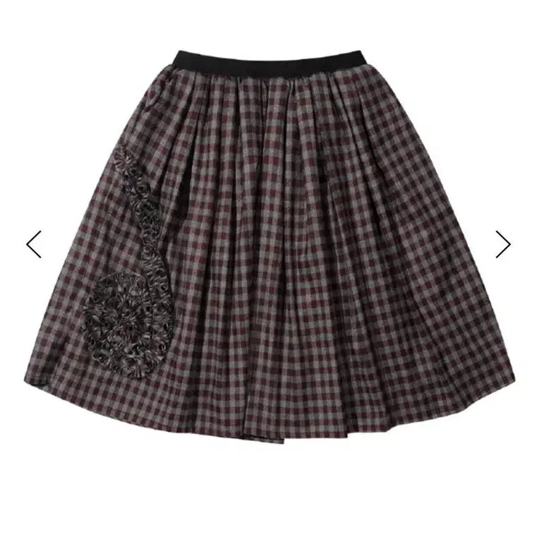 [SOLD OUT] 더뮤지엄비지터 프릴체크스커트