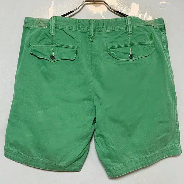 [BUNJANG] Polo Ralph Lauren Relaxed Fit Cotton Chino Shorts Vintage Green XXL / POLO 폴로 릴렉스핏 코튼 치노 남자 반바지 빈티지그린 XXL 37