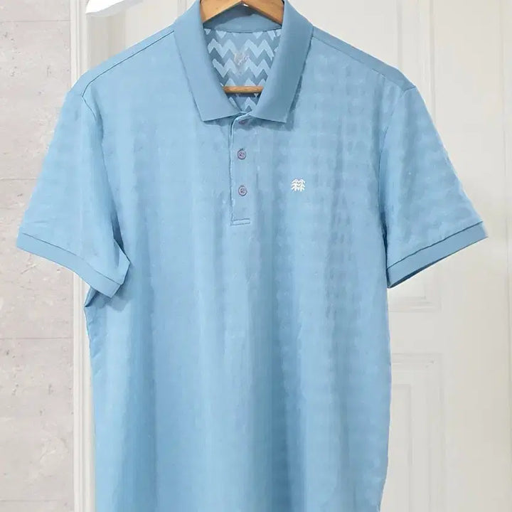 [BUNJANG] KOLON Sport Functional Short-Sleeve Polo Shirt - Light Blue (Size 105) / 코오롱 기능성 반팔 카라티 105 라이트블루