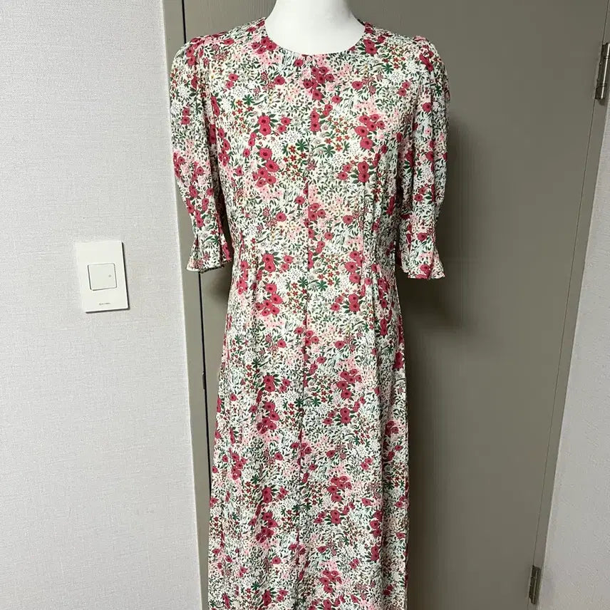 [BUNJANG] Summer Floral Pattern Long Dress / [새상품] 여름 플라워 패턴 롱 원피스