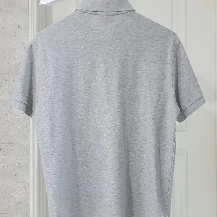 [BUNJANG] Lacoste Short Sleeve Polo Shirt Grey 100 / 라코스테 반팔 카라티 100 그레이