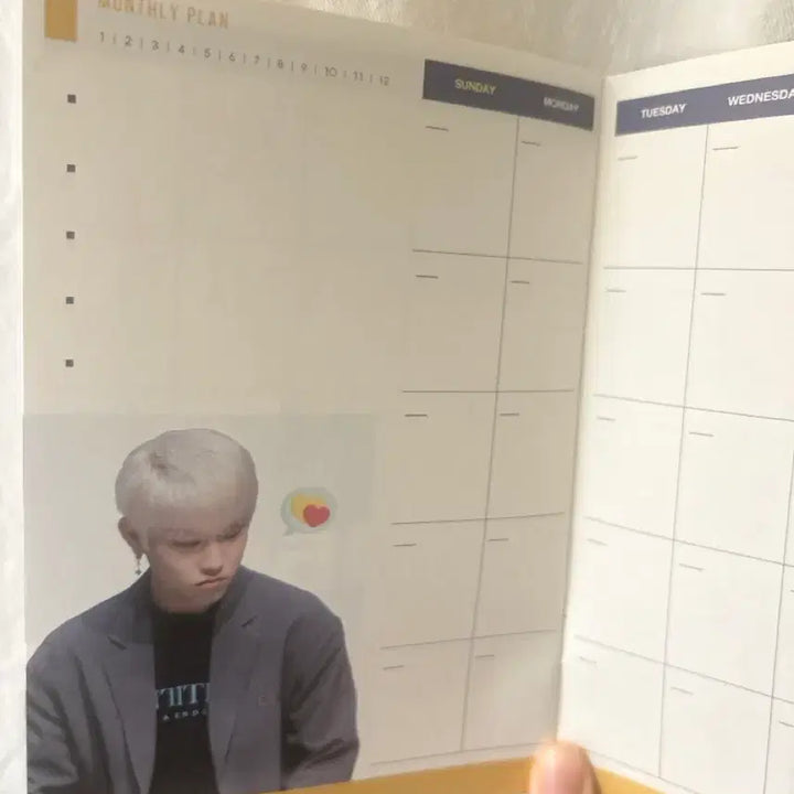 [BUNJANG] Park Woojin Wanna One AB6IX Monthly Planner Diary / 워너원 박우진 먼슬리 플래너 다이어리 홈마 에이비식스 ab6ix