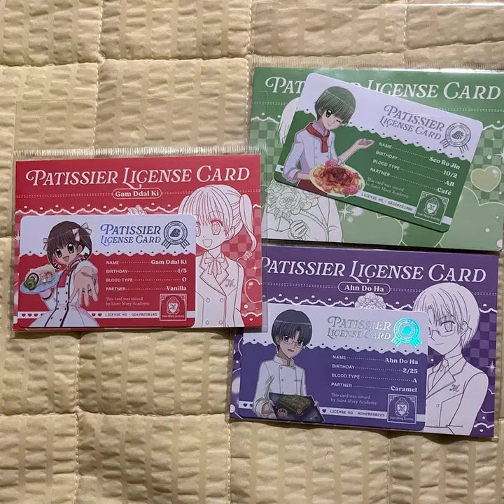 [BUNJANG] Yumeiro Patissiere Patissier Set - Kanotome Ichigo, Serizawa, Ando / 일괄) 꿈빛파티시엘 팝업 자격증 파티시엘 감딸기 서로진 안도하