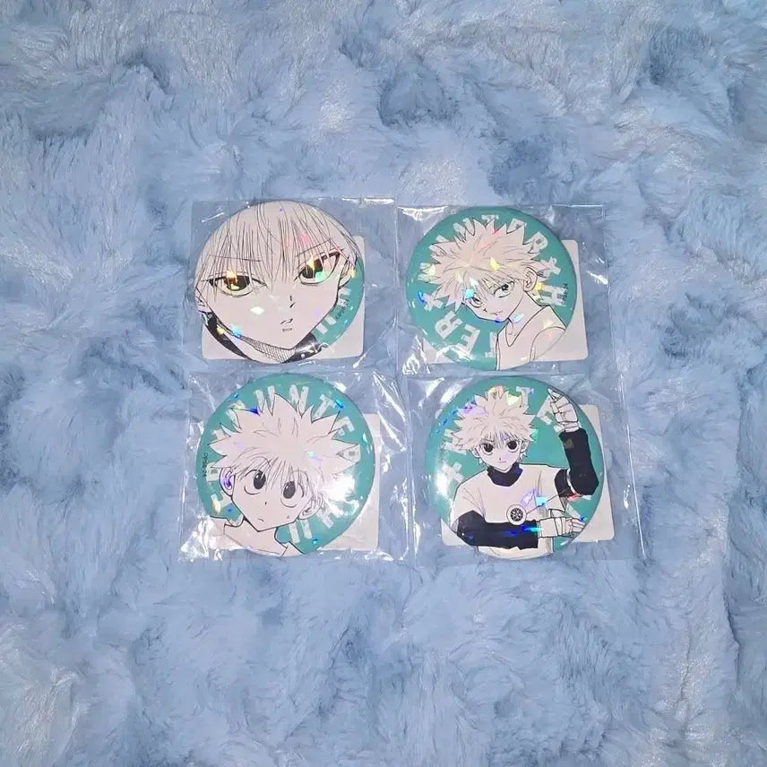 [BUNJANG] Hunter x Hunter Killua All-Star Hologram Can Badge Set (20 pcs) / 헌터 헌터 키르아 올스타 홀로그램 원화 캔뱃지 20일괄 판매