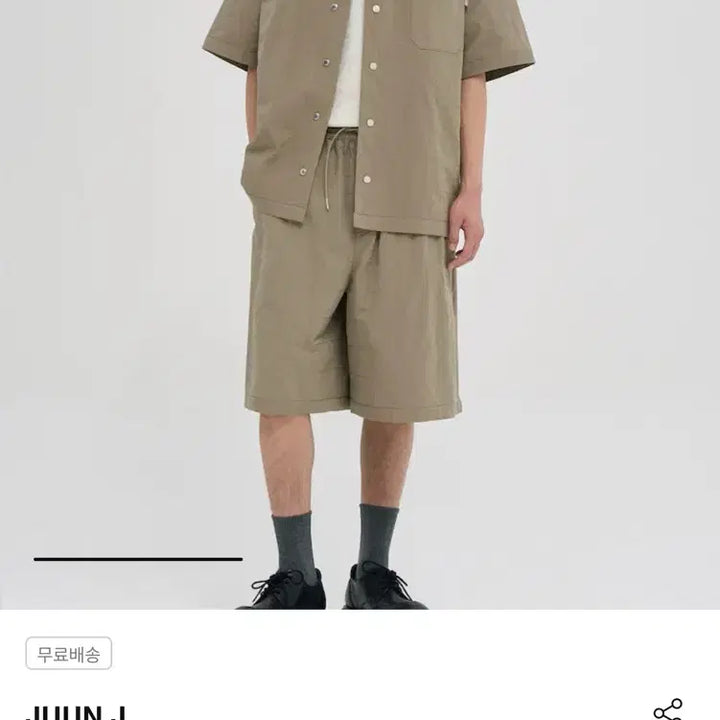 [BUNJANG] Juun.J 26SS Checkerboard Stitch Open Collar Shirt Beige Size 48 / 준지 26ss 체커보드 스티치 오픈칼라 셔츠 풀구성