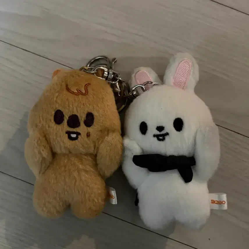 [BUNJANG] Stray Kids Lee Know Rabbit HanQuokka Magnet Plush Keyring / 스키즈 스트레이키즈 리노 한 리빗, 한쿼카 마그넷 자석 플러시 키링