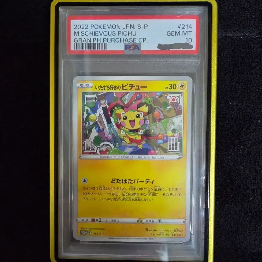 [BUNJANG] Pokemon Card Mischievous Pichu PSA 10 / 포켓몬카드 장난꾸러기 피츄 psa10