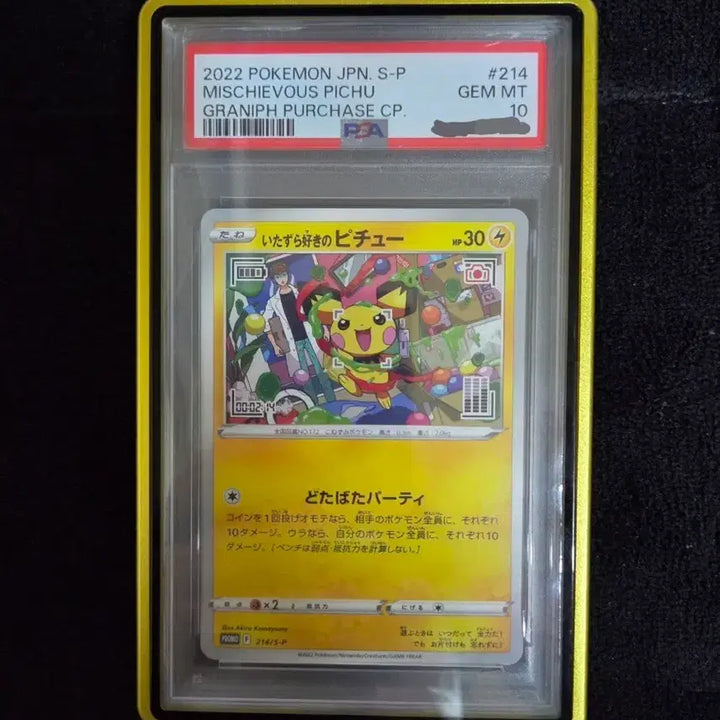 [BUNJANG] Pokemon Card Mischievous Pichu PSA 10 / 포켓몬카드 장난꾸러기 피츄 psa10
