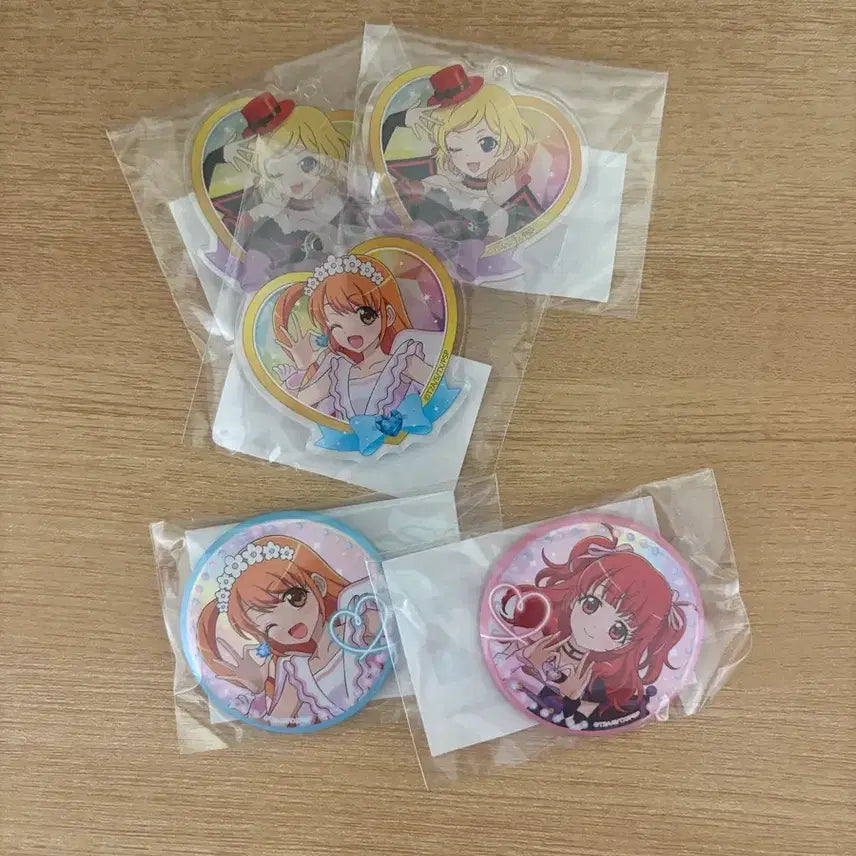[BUNJANG] Prism Stone Marukuji Keyring &amp; Badge Bundle Set / 프리즘스톤 마루쿠지 키링 뱃지 일괄판매