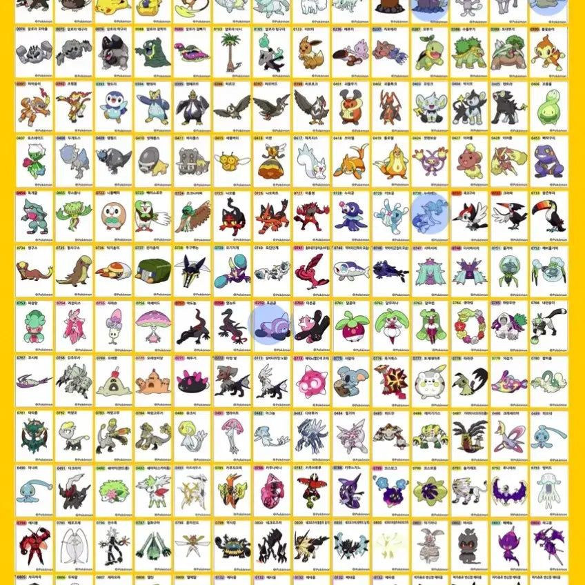 [BUNJANG] Pokemon Sticker Collection - Seasons 1-4 / 포켓몬스터 1, 2, 3, 4시즌 띠부씰 판매