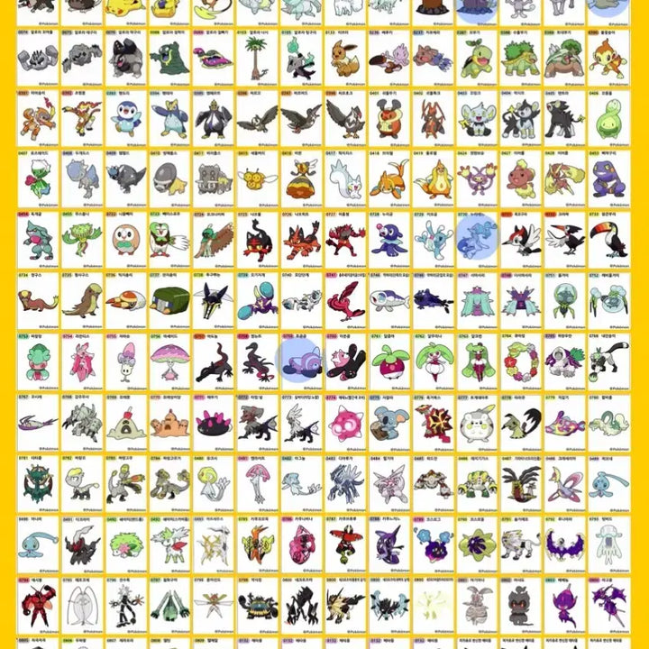 [BUNJANG] Pokemon Sticker Collection - Seasons 1-4 / 포켓몬스터 1, 2, 3, 4시즌 띠부씰 판매
