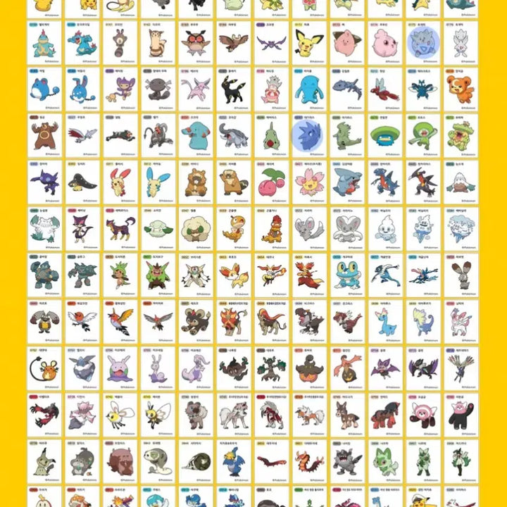 [BUNJANG] Pokemon Sticker Collection - Seasons 1-4 / 포켓몬스터 1, 2, 3, 4시즌 띠부씰 판매