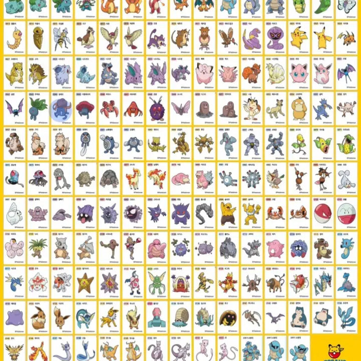 [BUNJANG] Pokemon Sticker Collection - Seasons 1-4 / 포켓몬스터 1, 2, 3, 4시즌 띠부씰 판매