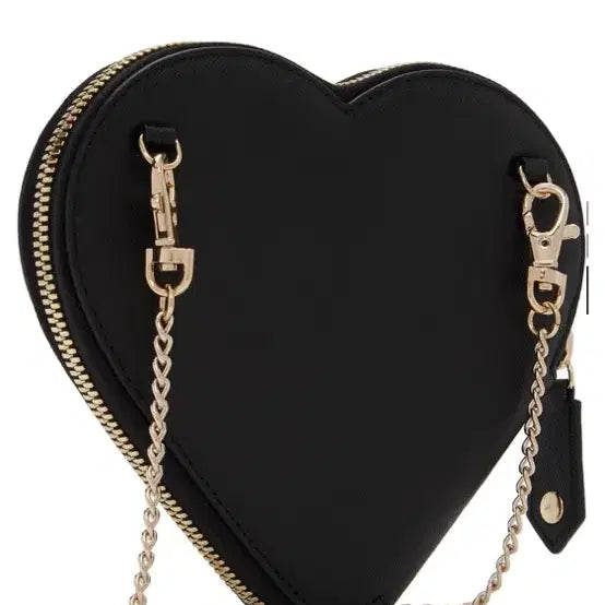 [BUNJANG] Vivienne Westwood Saffiano New Heart Crossbody Bag Black / 비비안웨스트우드 사피아노 뉴 하트 크로스백 블랙
