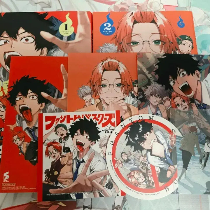 [BUNJANG] Phantom Buster Fanverse Comic Books Vol 1 &amp; 2 + Extras Bundle / 팬텀버스터즈 팬버스 만화책 + 특전