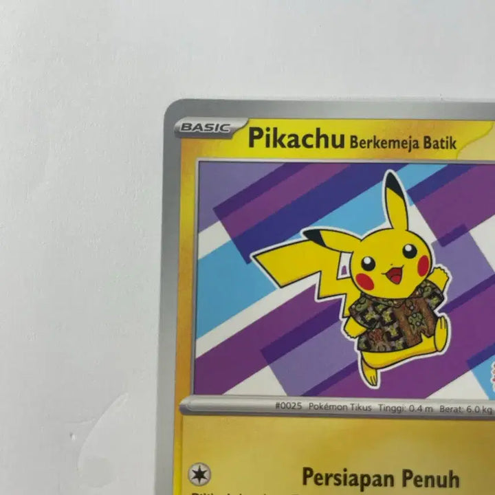 [BUNJANG] Pokemon Pikachu Batik Promo Card / 포켓몬 카드 피카츄 바틱 프로모