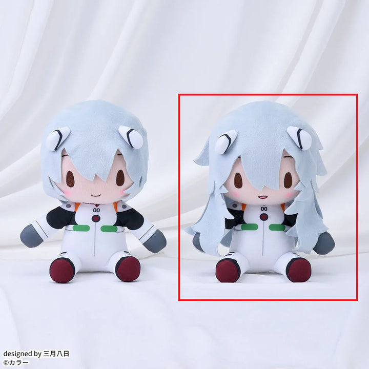 [BUNJANG] Evangelion Rei Ayanami Long Hair Fuwa Pucci Plush (22cm) / 미개봉, 정품) 에반게리온 후와푸치 레이(장발) 인형 약 22cm