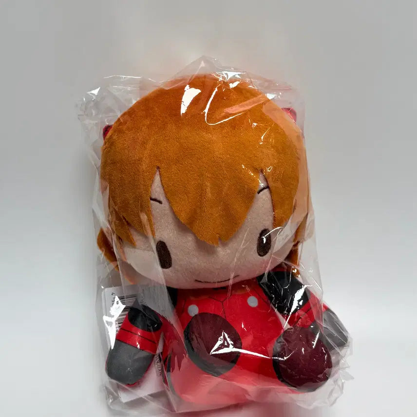 [BUNJANG] Evangelion Fuwapuchi Asuka (Basic) Plush Doll 22cm / 미개봉) 에반게리온 후와푸치 아스카(기본) 인형 약 22cm