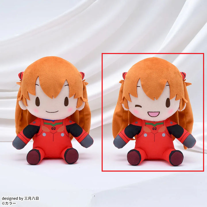 [BUNJANG] Evangelion Fuwafuwayu Asuka (Smiling Eyes) Plush Doll Approx. 22cm / 미개봉, 정품) 에반게리온 후와푸치 아스카(눈웃음) 인형 약 22cm