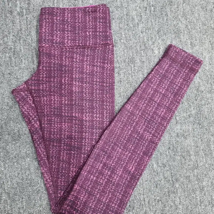 [BUNJANG] Lululemon Purple Pattern Leggings / 4/ 룰루레몬 레깅스 퍼플 패턴