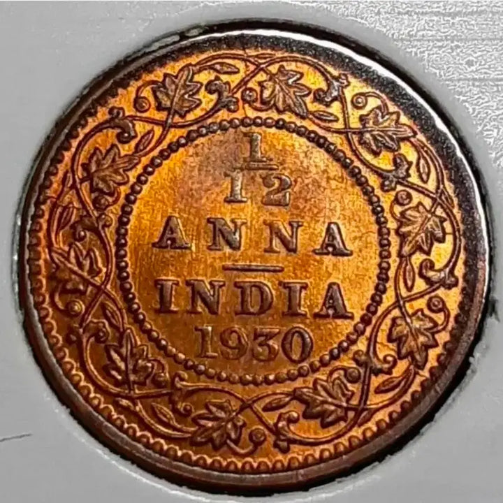 [BUNJANG] British India 1930 1/12 Anna Uncirculated Coin / 영국령 인도 미사용 1930년 1/12안나.외국주화 주화 화폐 동전