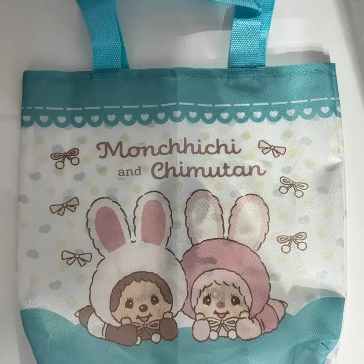 [BUNJANG] Monchhichi &amp; Chimutan Eco Bag / 몬치치 에코백 장바구니