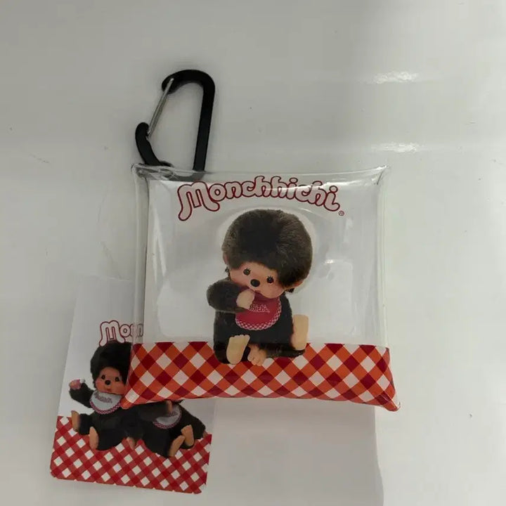 [BUNJANG] Monchhichi Clear Mini Pouch Case / 몬치치 투명파우치 미니케이스