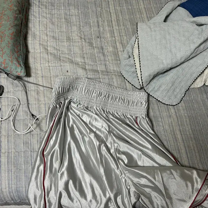[BUNJANG] Muscle Armed Boxing Shorts Silver / 머슬암드 복싱쇼츠