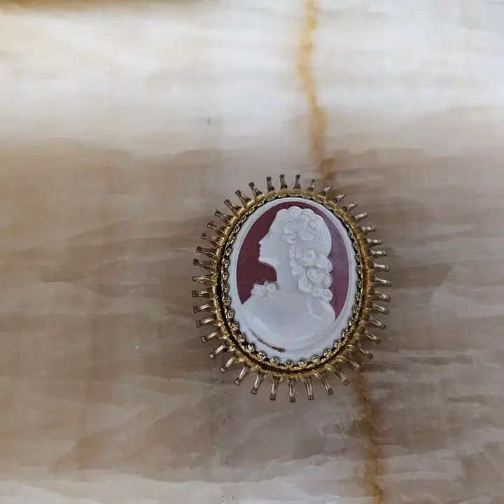 [BUNJANG] Vintage French Cameo Brooch / 빈티지 프랑스 카메오 브로치