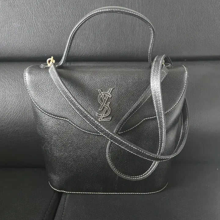 [BUNJANG] Saint Laurent YSL Logo Tote Shoulder Bag / 입생로랑 YSL 로고 토트 숄더백