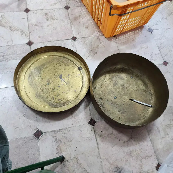 [BUNJANG] Extra Large Brass Yugi Bowl 45cm Diameter / 초대형 놋쇠 유기제품 지름45cm